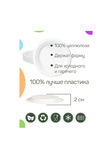 Pakkom Biyolojik Olarak Parçalanabilir Tek Kullanımlık Mutfak Seti 468215363 Diğer