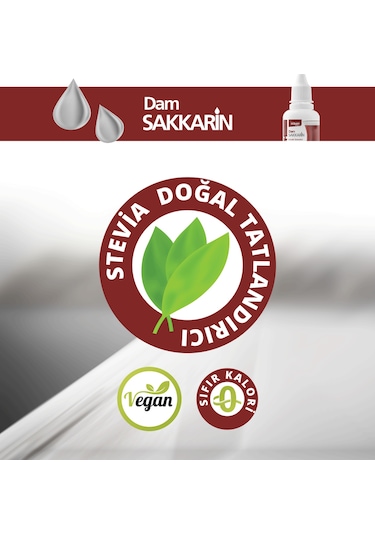 Dam Sakkarin Sıvı Tatlandırıcı 30 ML