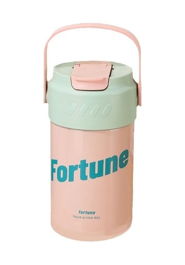 Aurora Paslanmazçelik Termos Fincan Taşını Öğrenebilir Pembe