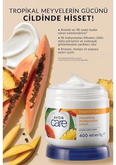 Avon Care Tropical Fruits El ve Vücut Kremi 2 x 400 ML