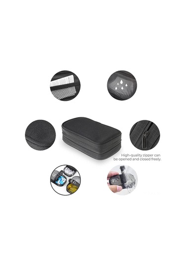 Kangvka Haftalık 14 Bölmeli Sağlık Kutusu, Tarihli Markalı, Su Geçirmez, Nem Ve Toz Koruyucu, Plastik İlaç Depolama Kutusu Siyah