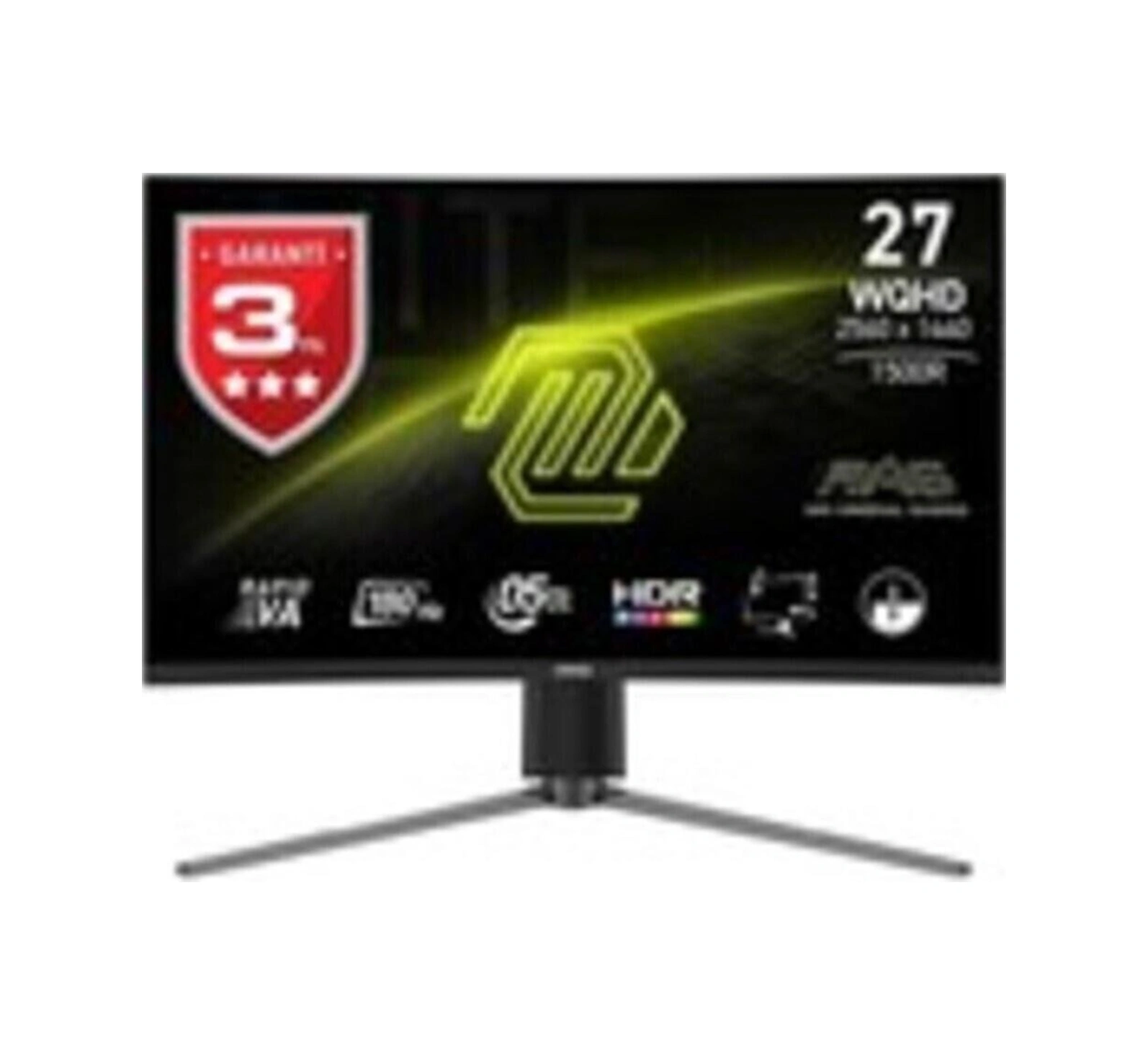 Msı Mag 27cq6pf 27\" 180hz 0.5ms 2560x1440 Wqhd Rapid Va Freesync Kavisli Gaming Monitör-115583