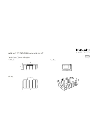 Bocchi Tel Sabunluk Malzemelik Krom 3050-0007 Krom