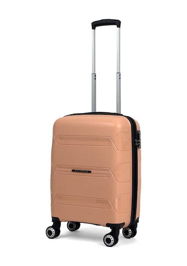 Lucas Polipropilen Kırılmaz Valiz, Kabin Boy Pudra