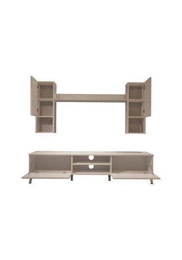 Decoraktiv Eko 5da Mdf Dvd Gold Tv Ünitesi Tv Sehpası Beyaz