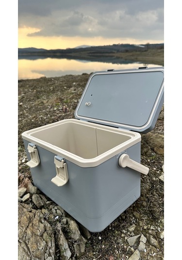 18 Lt Taşınabilir Soğutucu Kamp Dolabı Gri