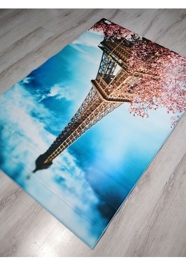 Foto Baskılı Halı Artist Parisçiçek 90X140 Cm Çok Renkli