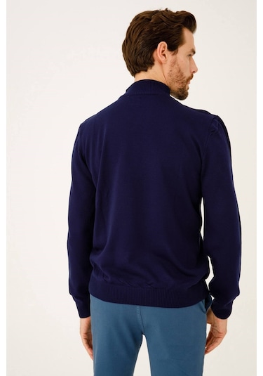 İgs Erkek Lacivert Standart Yarım Balıkçı Triko Lacivert