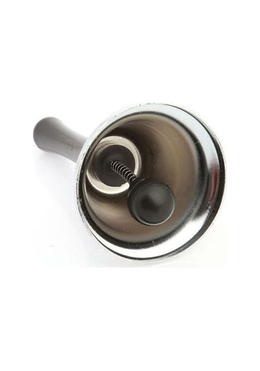 Xindoker "yüksek Sesli Çelik El Çanı - Düğün, Alarm, Evcil Hayvan Eğitimi İçin Pratik Çözüm" Gümüş