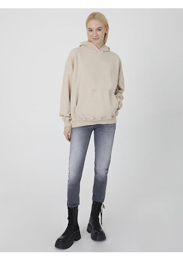 Ltb Batele Kadın Sweatshirt Krem