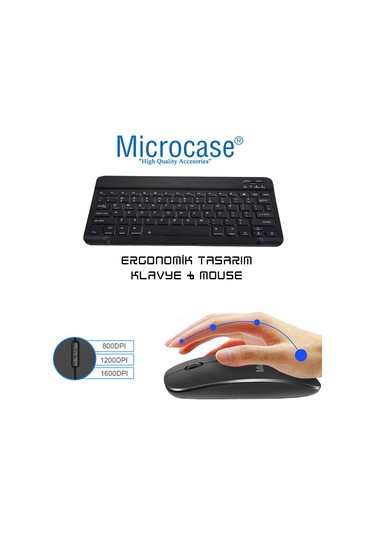 Huawei Uyumlu Matepad Pro 11 2022 Bluetooth Klavye+Mouse+Stand AL2765