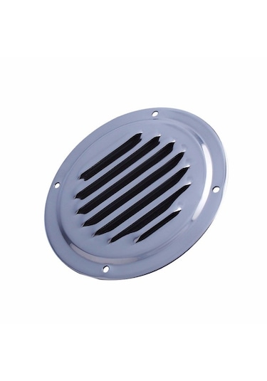 2'li Paslanmaz Havalandırma. 100mm. Yuvarlak. Krom Havalandırma