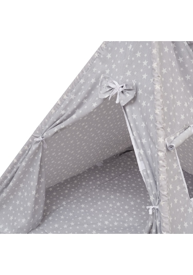 Exorbaby Ahşap Ve Pamuklu, Toplanmaz, Oyun Çadırı, Oyun Evi Gri