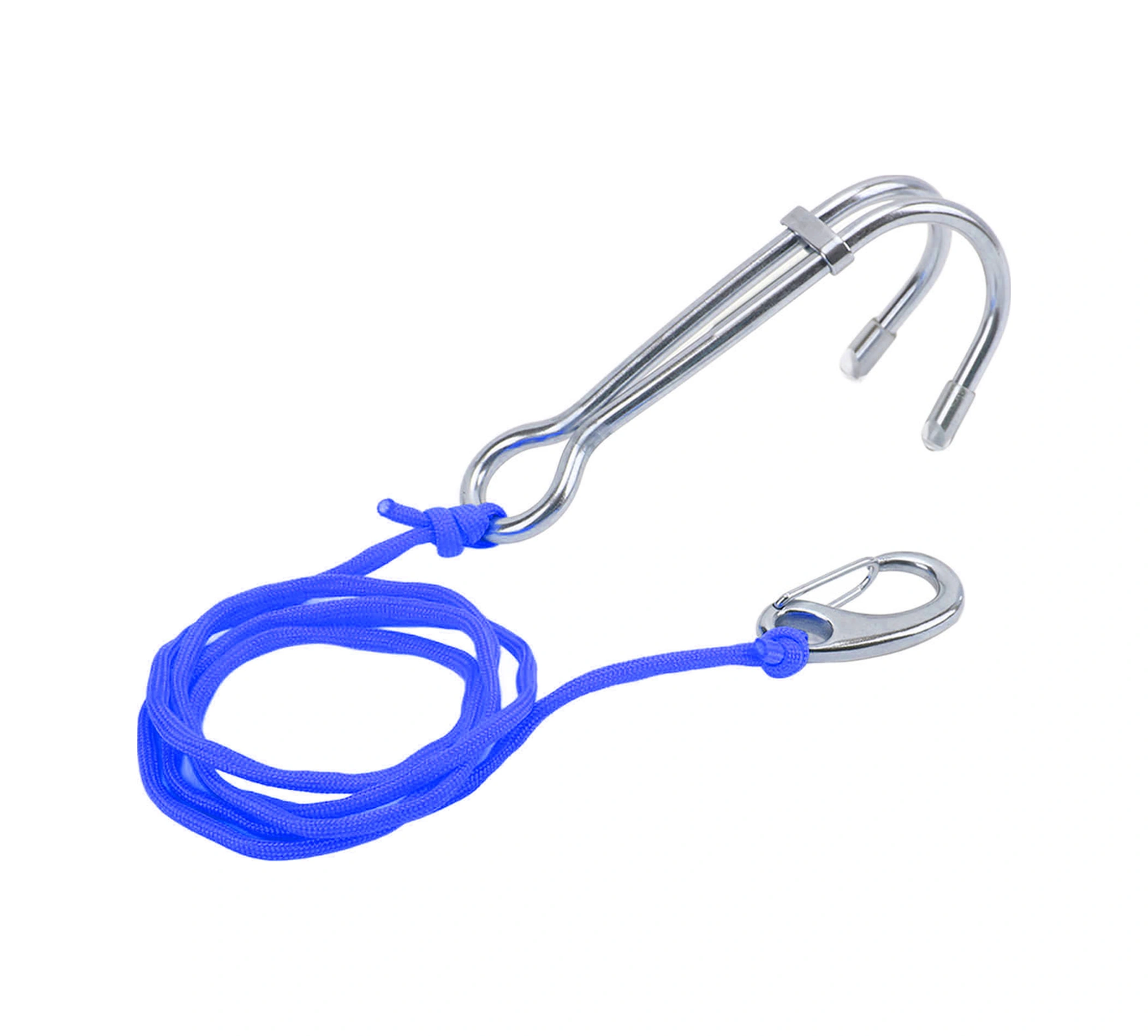 Vkemall 316 Paslanmaz Çelik Dalga Akıcı Su Altı İki Kanca: Vücut Dengeyi Sağlar, Dayanıklı Kordonlu Derin Deniz Dalış Aksesuarı Mavi Mavi