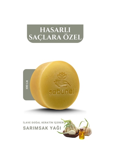 Sabunal Sarımsaklı Keratin Sabunu 2 Adet - Saç Besleyici Sabun