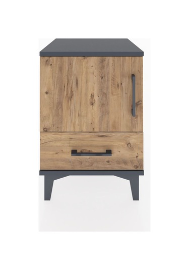 Hyperion Komodin Tek Raflı Tek Çekmeceli Tek Kapaklı 44x44x64... Antrasit