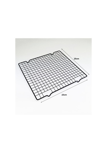 3 Adet Kek Soğutma Rafı, Siyah Karbon Çelik Ekmek Kurutma Ağı, Ağ Rafı B Siyah