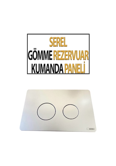 Serel Gömme Rezervuar Kumanda Paneli Beyaz