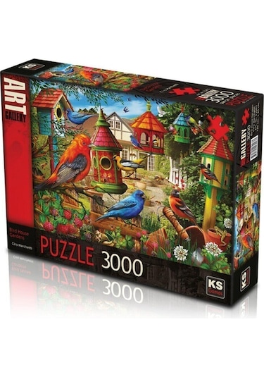 Puzzle 3000 Parça Bird House Gardens