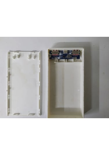 Altılı 18650 Pil Uyumlu Boş Power Bank Kutusu 5v/2.1a Pilsiz Beyaz