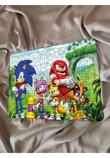 Çocuk Puzzle Ahşap Süper Sonic 108 Parça Mobilya