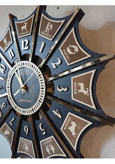 Duvar Saati 50Cm Zodıac Tıme Çok Renkli