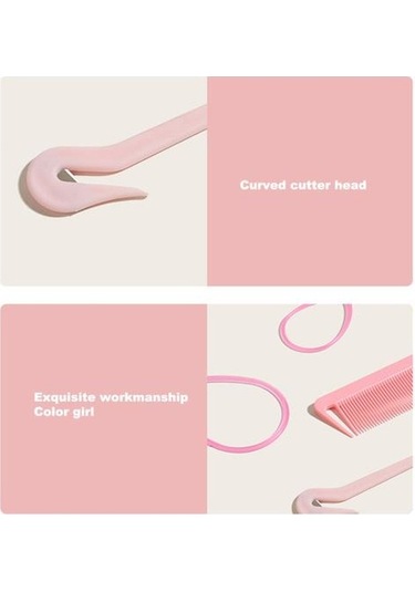1 Takım Saç Örgü Aracı Katı Klipler Tarak Saç Disk Çizilmez Çekme Pimleri Kadın İçin Set