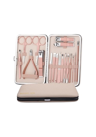 Ayt Sunup Sn-27097 Paslanmaz Çelik 18in1 Profesyonel Manikür Tırnak Bakım Seti