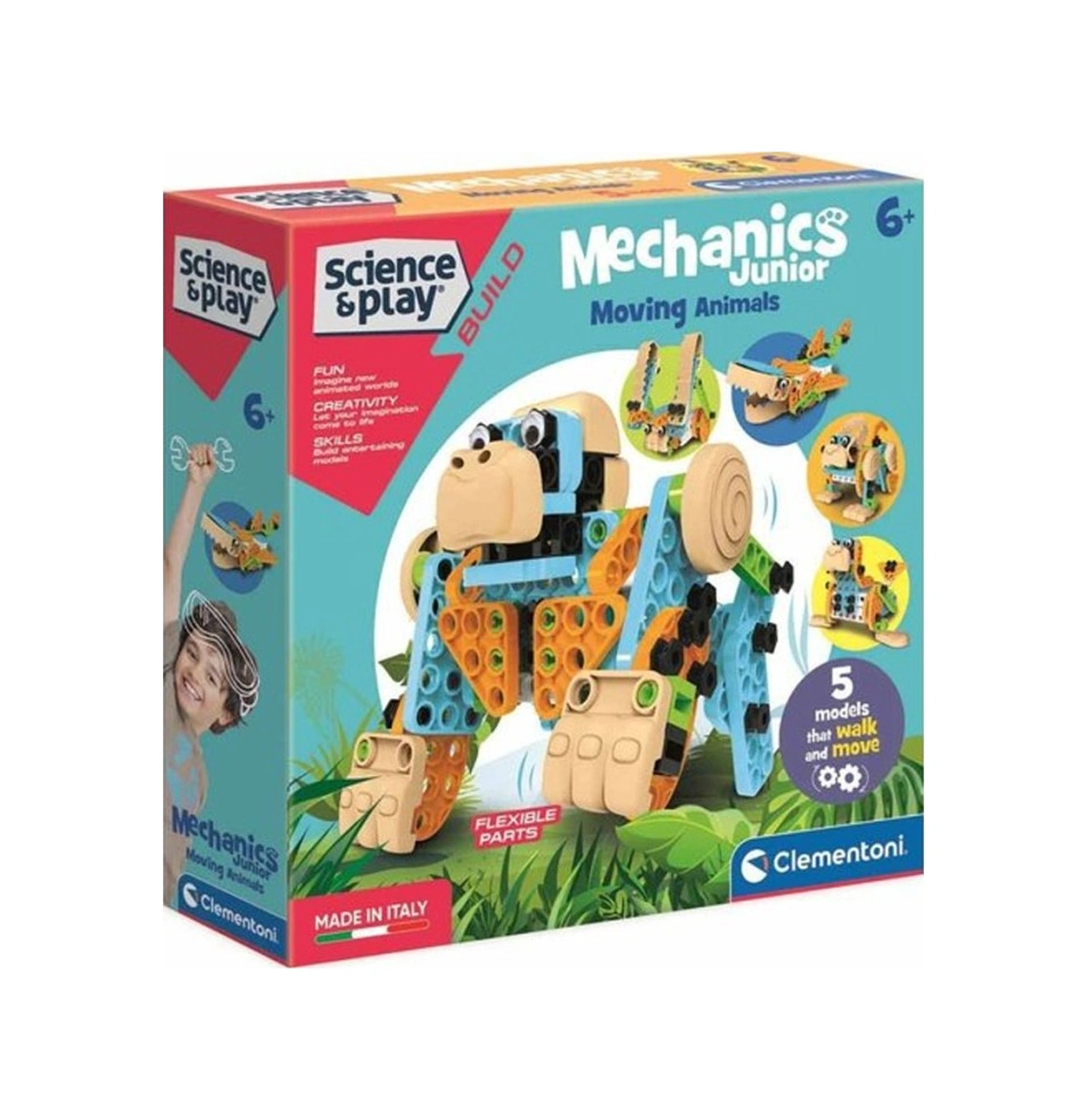 75060tr Mechanics Junior Hareketli Hayvanlar- Mekanik Lab. /bilimveoyun +8 Yaş