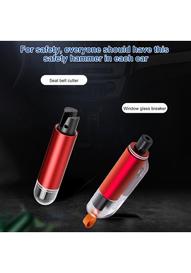 Ximistore9 Acil Durum Çekiçli Araç Cam Kırıcı Ve Emniyet Kemeri Kesici - Taşınabilir