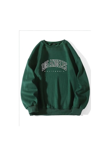 Kadın Yeşil Los Angeles Sweatshirt Yeşil