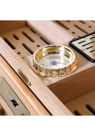 Angelo A. Kahve/gold Ahşap Kaplama Humidor 923013