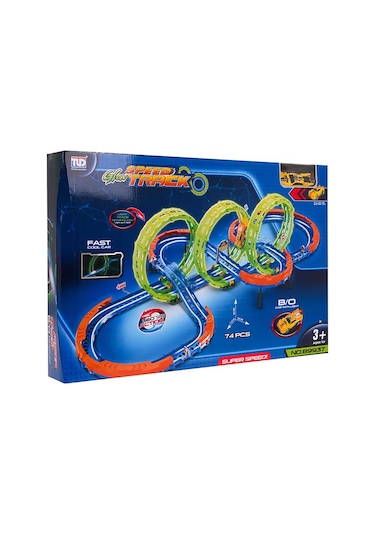 Seher Oyuncak Şarjlı Fosforlu Racing Set 74 Parçalı - Standart
