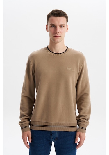 Arma Erkek Regular Fit Örme Selanik Sweatshirt %65 Pamuk %35 Polyester, Karbon Fırçalı, Basic Bisiklet Yaka K30124698702 Füme - Gri Arma Erkek Regular Fit Örme Selanik Sweatshirt %65 Pamuk %35 Polyester, Karbon Fırçalı, Basic Bisiklet Yaka K30124698702 Füme - Gri