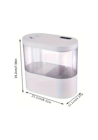 Xuweiwei Led Işıklı Dahili Su Pompası Mini Masaüstü Akvaryum Camgöbeği Beyaz Pembe Siyah Turkuaz Reçine Balık Tankı Ev Dekoru