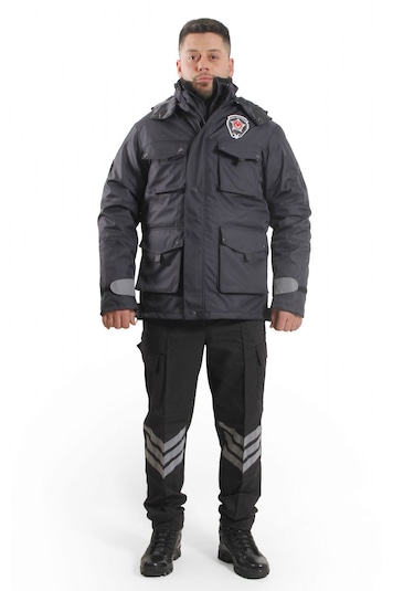 Özel Güvenlik Kaban, Yönetmeliğe Uygun Konforlu Kaban İç-dış Antrasit