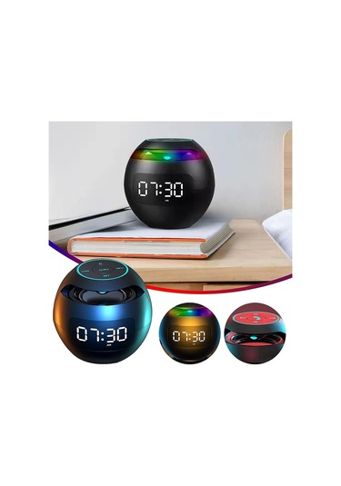 Butu G-90S Çalar Saat FM Radyo Akıllı Subwoofer Taşınabilir Kablosuz Bluetooth Hoparlör