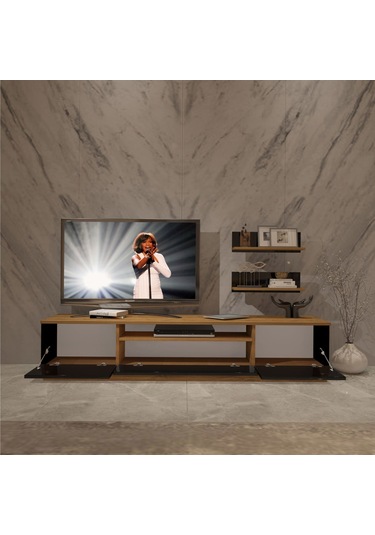 Decoraktiv Trendstyle 4 Mdf Tv Ünitesi Tv Sehpası Pera - Siyah