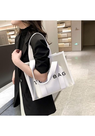 Dofolink Kadınlar İçin 2'li Transparan Pvc Çanta - Günlük Kullanim, İş Ve Seyahat İçin Çok Renkli