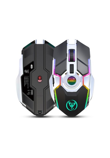 Springsun Hxsj T30 Kablosuz Rgb Aydınlatmalı Oyun Faresi - 2400dpı, 2.4ghz, Şarj Edilebilir, 7 Tuşlu 001
