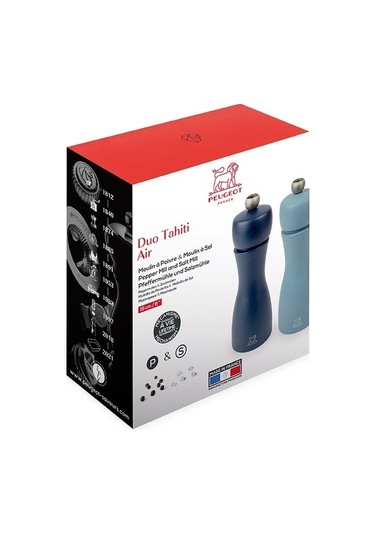 Peugeot Tahiti K. Biber Tuz Değirmeni 2 Li Set 15 Cm Night Blue & Azure Mavi