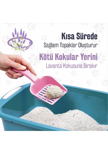 Sophresh Ps250 Lavanta Kokulu Topaklaşan İnce Bentonit Kedi Kumu 20 L