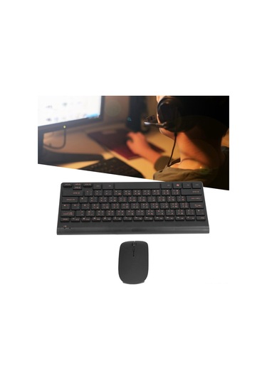 Ximistore9 Kolonlu Kablosuz Klavye Fare Seti - 78 Tuşlu Tayvan/hong Kong Çince Cangjie - 2.4g Bağlantı - Laser Gravür - Sessiz Tuşlar - Abs Malzeme