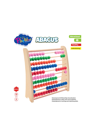 Playwood Eğitici Büyük Ahşap Abaküs