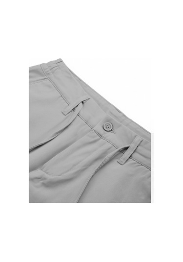 Deepsea Erkek Gri Esnek Kumaş Slim Fit Beli Lastikli Günlük Spor Pantolon 2601070 Gri