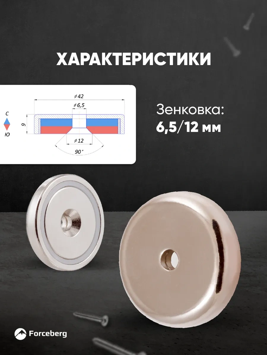 Forceberg A42 Delikli Manyetik Tutucu 12857592