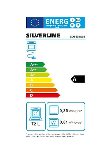 Silverline BO6502S02 72 LT Ankastre Fırın