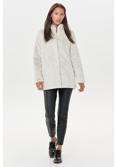 only kadın bej pelüş mont 1545842154