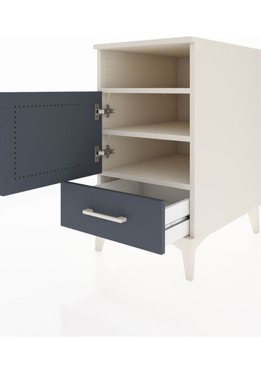 Kronos Komodin 3 Raflı Tek Çekmeceli Tek Kapaklı 44x59x80 Ayt... Aytaşı