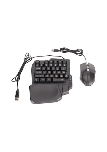 Android Harmony İos 10.0 13.3 İçin Yarım El Oyun Klavyesi Ve Fare Kombinasyonu Kablolu Dönüştürücü